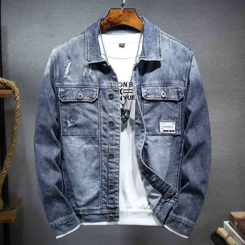 Casaco Jeans Masculino Trendy Solto Plus Size. Conforto e estilo para o dia a dia, perfeito para um visual moderno e despojado. — foto 6