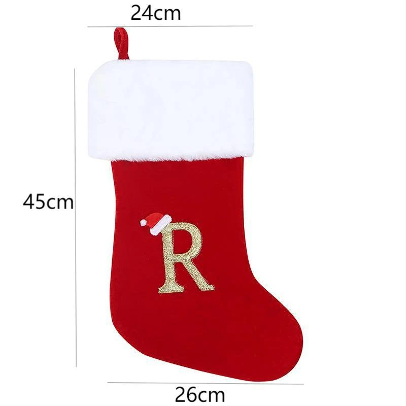 Title 8, Meias de Natal com Letras Pingente Decorativo E...