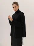 Elegant Commuter Versatile Solid Color Raglan Sleeve Sweater — photo 5