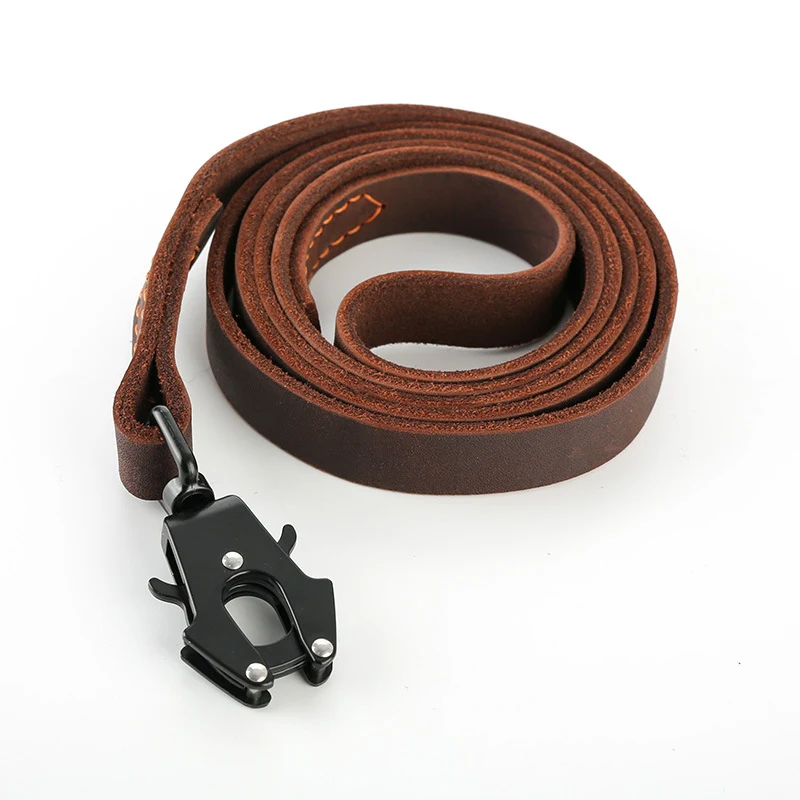 Title 5, Cowhide Dog Hand Holding Rope with Fast Release...