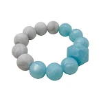 Pulseira mordedor para bebês de silicone de grau alimentício, atacadista, acalma as gengivas e alivia dores da dentição. — foto 3