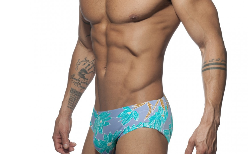 Title 6, Mens Printed Low-Waisted Swimming Trunks for c...