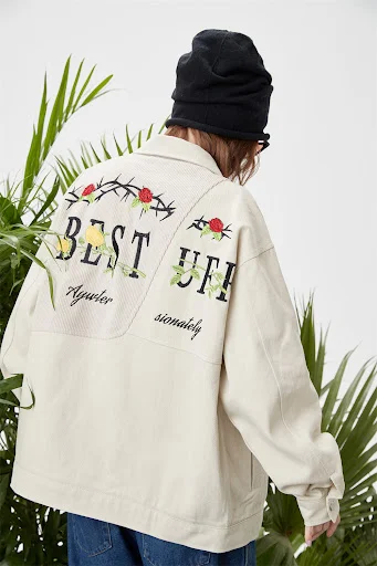 Title 15, Herren und Damen Jacke mit gestickten Buchstabe...