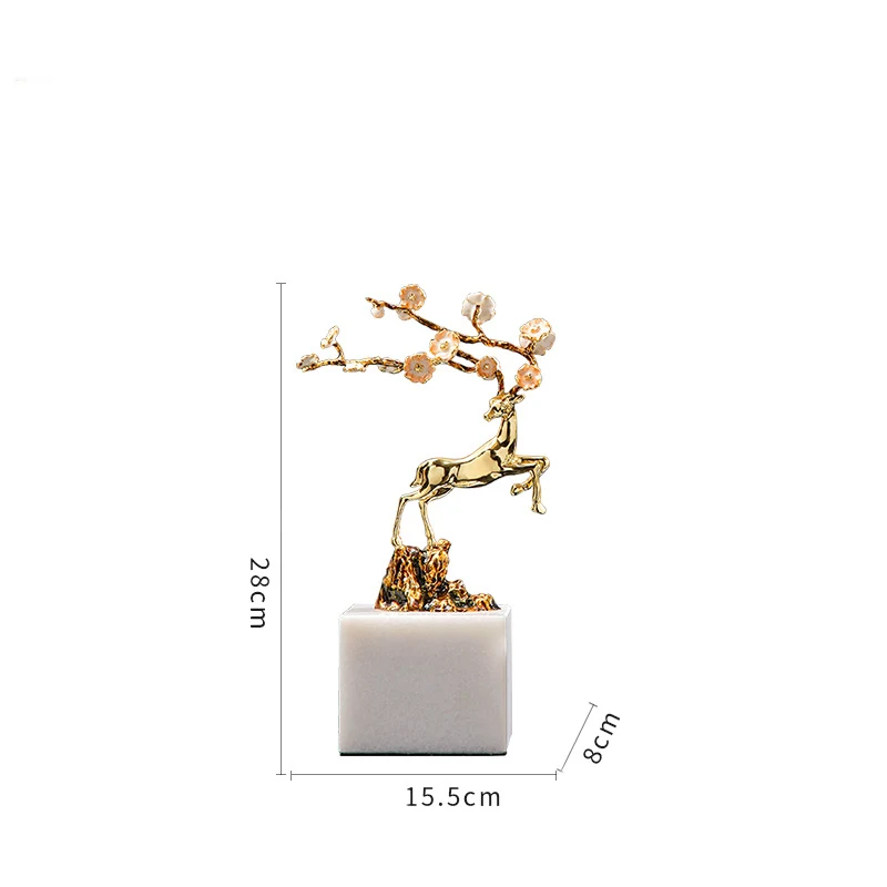 Title 1, Home Sika Deer Creative Decorative Crafts Enhan...