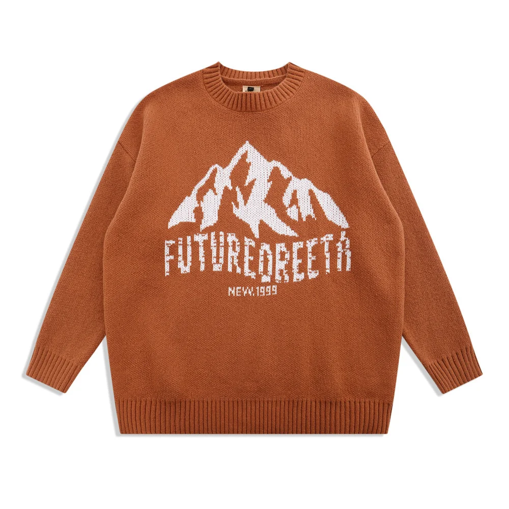 Title 4, Snow Mountain Letter Jacquard Knit Mens Street...
