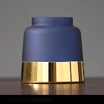 Nordic Light Luxury Frosted Gold Edge Glass Bottle Vase Decoration, enhances any space, perfect for flowers, home, or of — photo 5