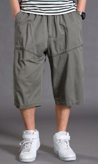 Title 2, Mens Sports Cropped Trousers Loose Shorts Plus...
