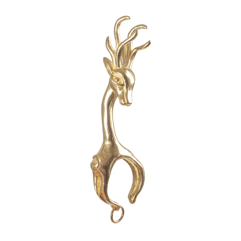 Novo Anel de Cobre Lucky Deer, amarelo esfumaçado, anti-impressão digital, com liberação de dedo, para uso confortável e design atraente. — foto 8