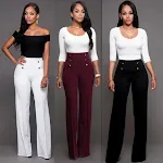 Stylish Slim Personality Double-Breasted Flared Trousers. Create a slim silhouette with these elegant trousers, designed — photo 1