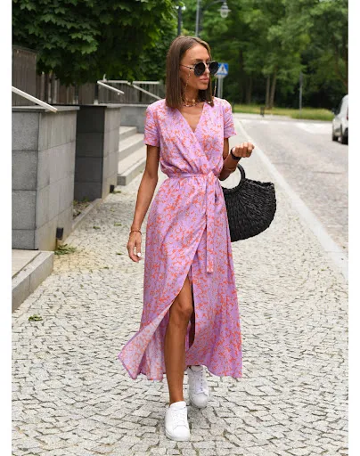 Title 4, New Womens Printed Short Sleeve Dress