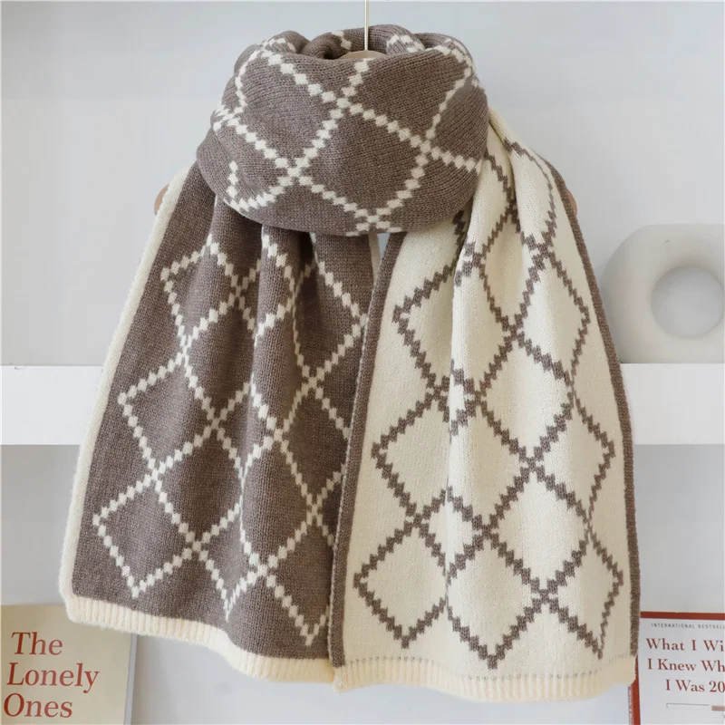 Title 2, Sciarpa reversibile in finto cashmere da donna ...