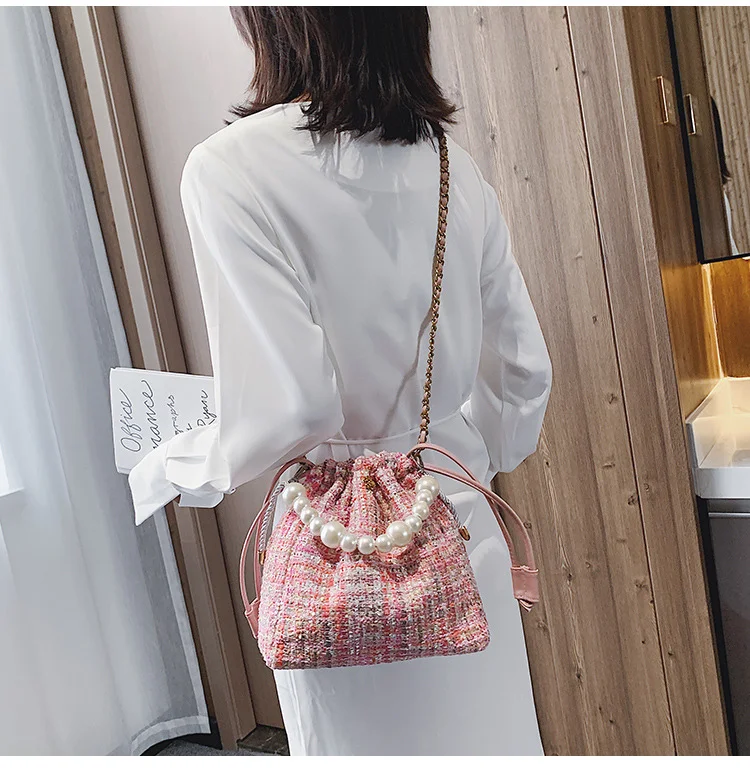 Title 3, Pearl chain bag for women Elegant and sophistic...