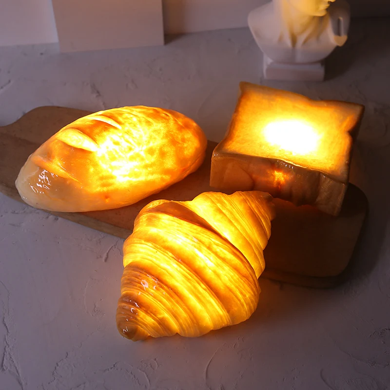 Title 1, Funny Home Cross Bag LED Bread Night Light Crea...