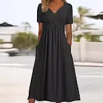 Dames Zomer Nieuwe Jurk Korte Mouw Speciale Comfortabele en Stijlvolle Jurk Ideaal voor Warme Dagen Lichtgewicht Ademend Elegant Ontwerp — foto 12