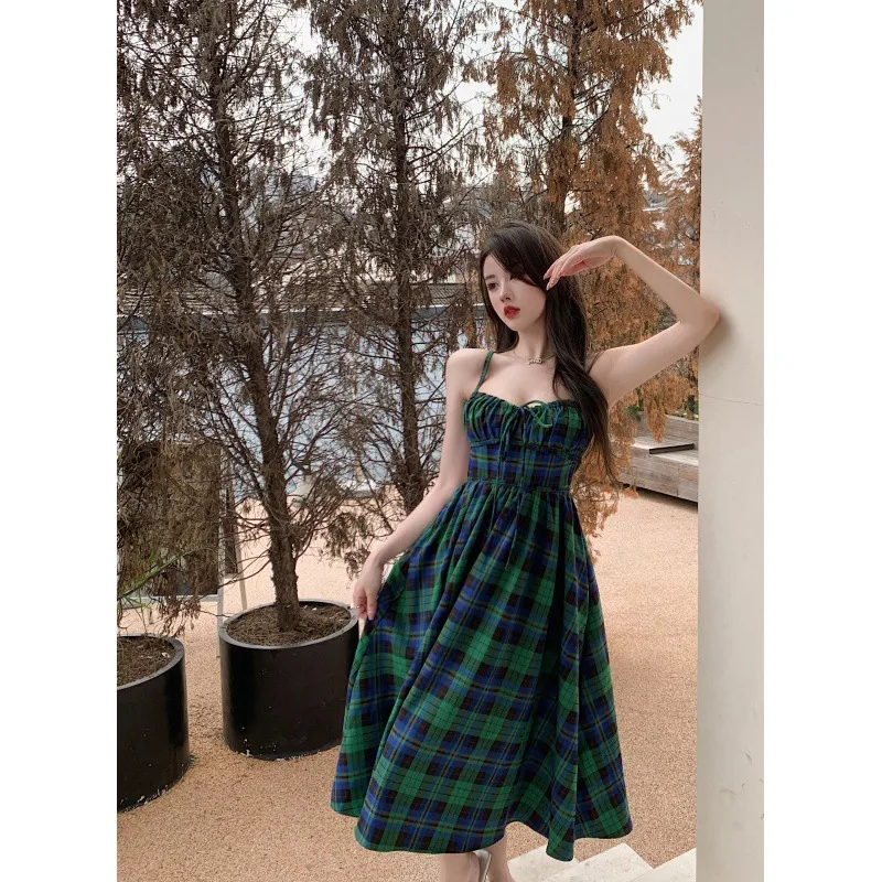 Title 4, Vestido midi de fotografia de férias com alças ...