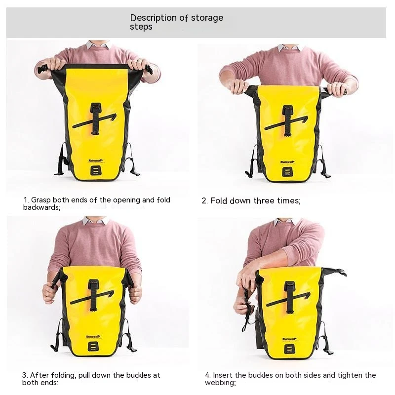 Title 2, Mochila de ciclismo à prova dágua para banco t...