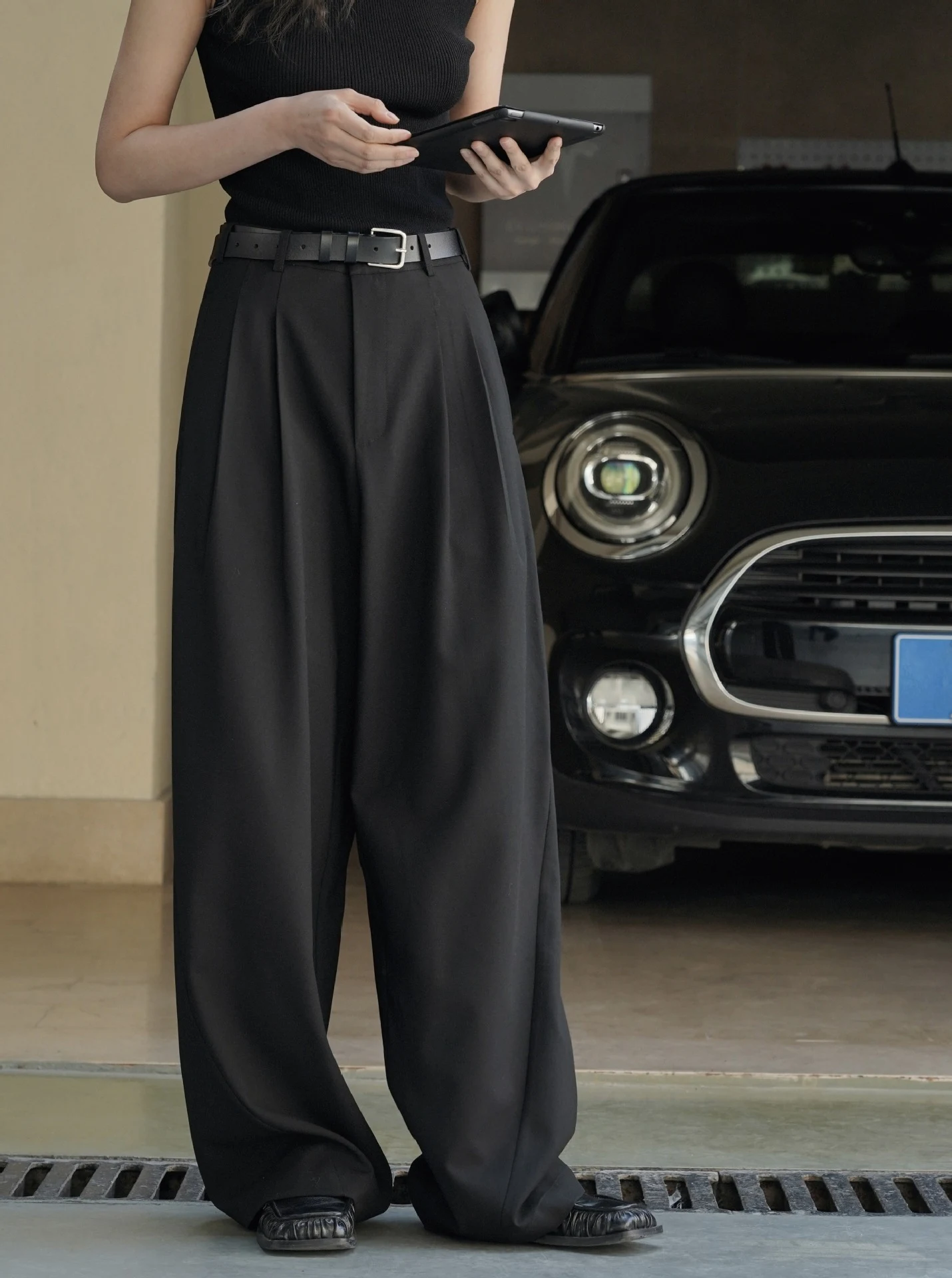 Title 14, Loose Profile Texture Womens Casual Pants Comf...