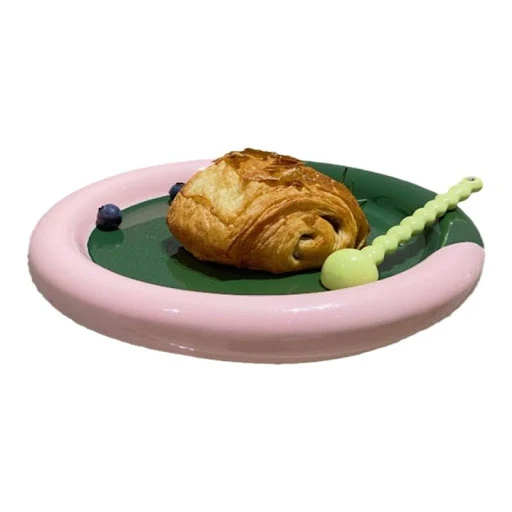 Title 3, Ceramic Dinner Plate Microwave Heating Two-colo...