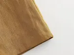 Calças retas de linho bicolores femininas, simples e elegantes, perfeitas para um visual casual e confortável no dia a dia. — foto 12