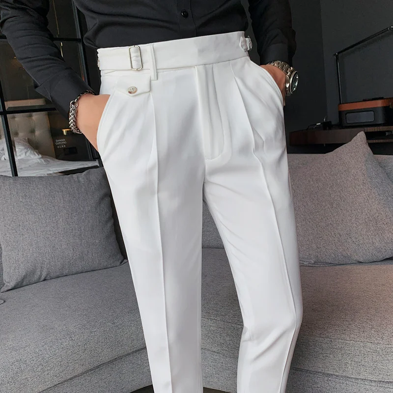 Title 6, Mens Solid Color Casual Pants Comfortable and ...