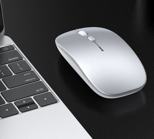 Title 4, Rechargeable Wireless Mute Mouse. Experience th...