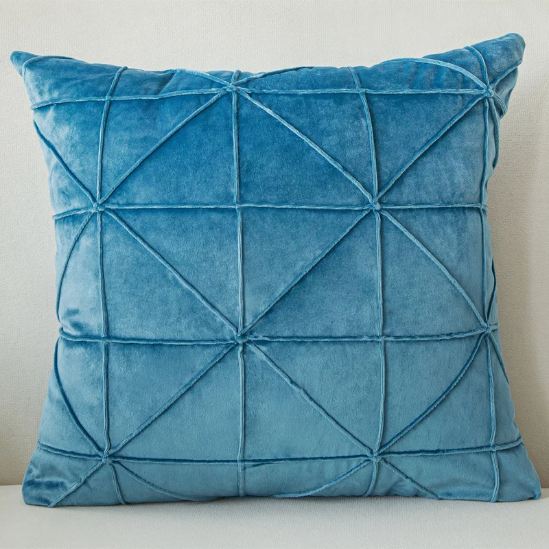 Capa de almofada de veludo de cor sólida, macia e elegante, perfeita para decorar sofás ou camas com conforto e estilo. — foto 17