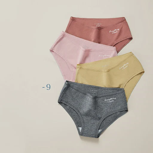 Title 5, Ladies Mid Waist Underwear, Womens Pure Cotto...