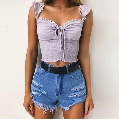 Title 3, Sexy dames vest met vetersluiting, voor een onw...