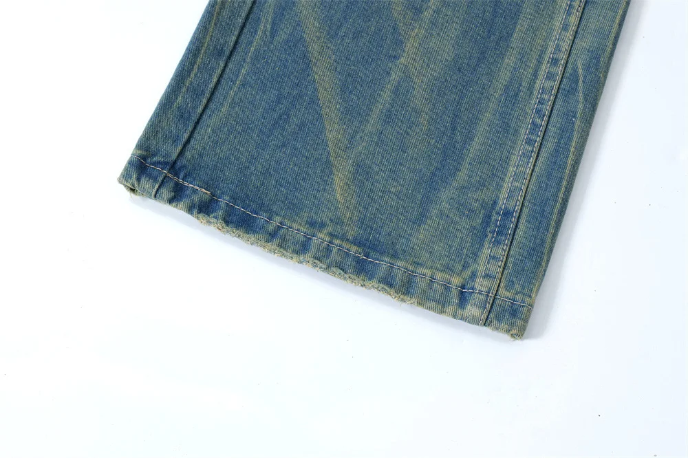 Washed and Worn Ripped Jeans for Men and Women — photo 18