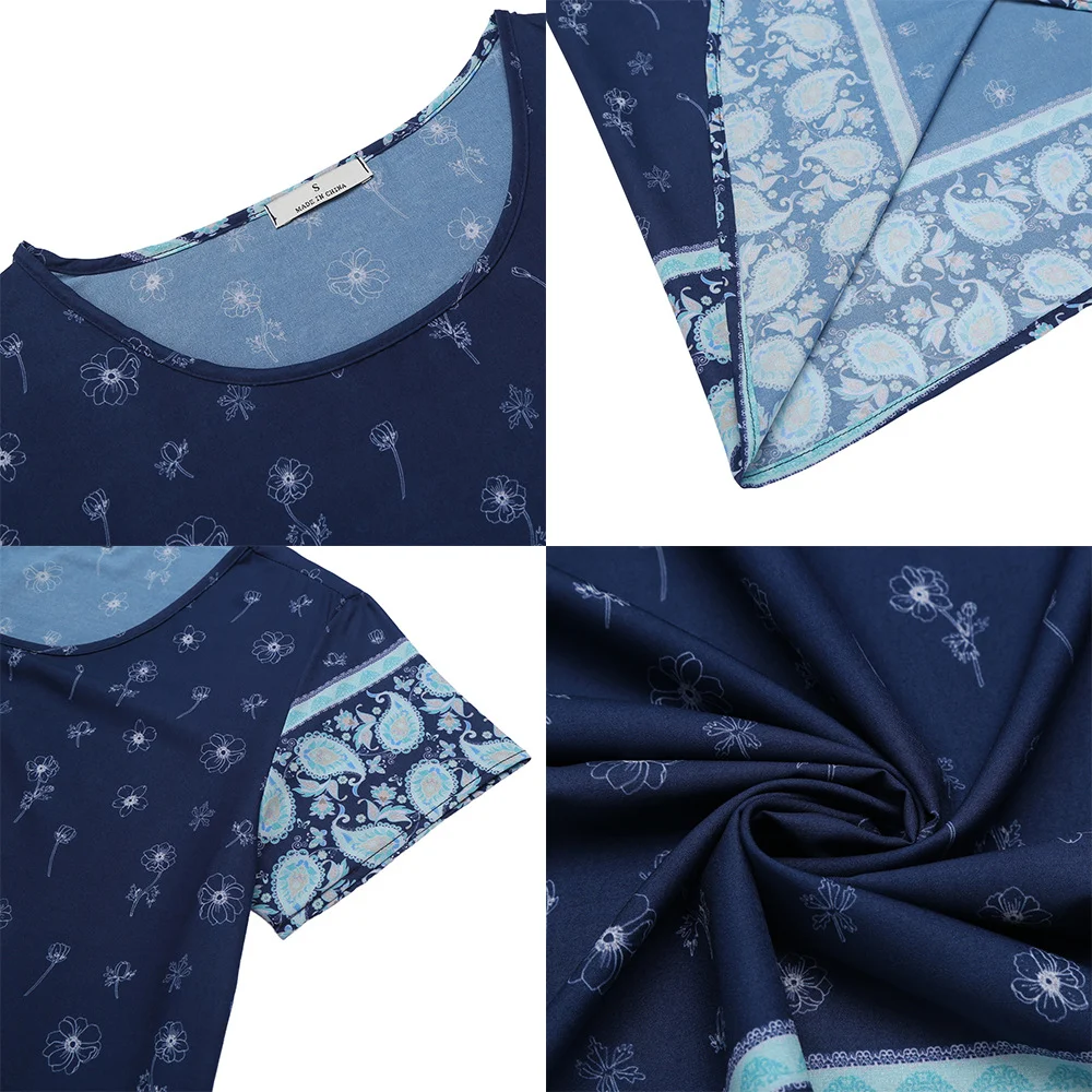 Title 8, Womens woven four-sided stretch digital printe...