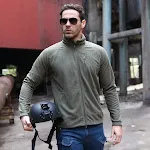 Formal Fleece Army Men's Jacket, a warm and stylish outerwear choice. Comfortable and versatile, perfect for cold weathe — photo 1
