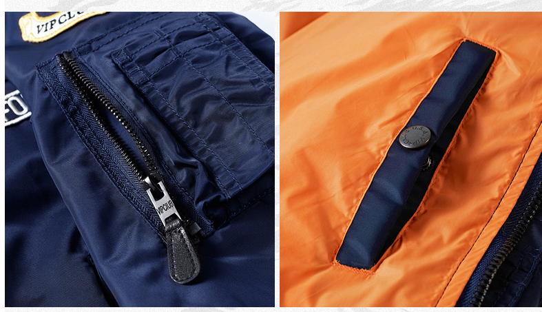 Title 7, Mens Pilot Jacket Korean Embroidered Baseball ...