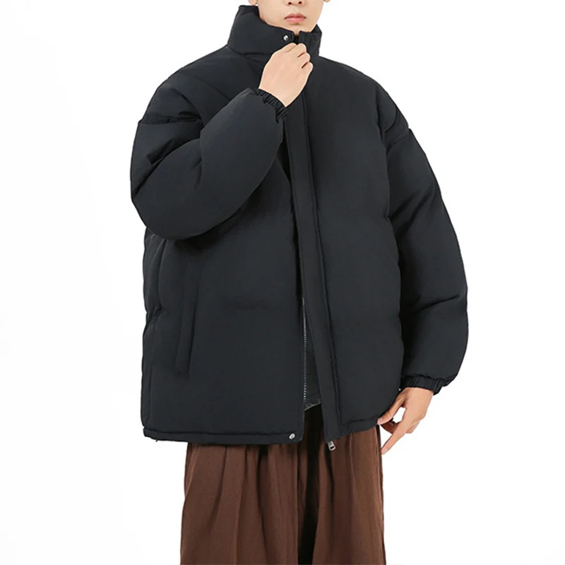 Title 5, Fashion Loose Stand-collar Cotton Coat Winter W...