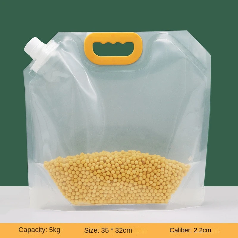 Saco de armazenamento de cozinha para grãos, à prova de umidade e selado, à prova de insetos, transparente, portátil, de qualidade alimentar. — foto 15