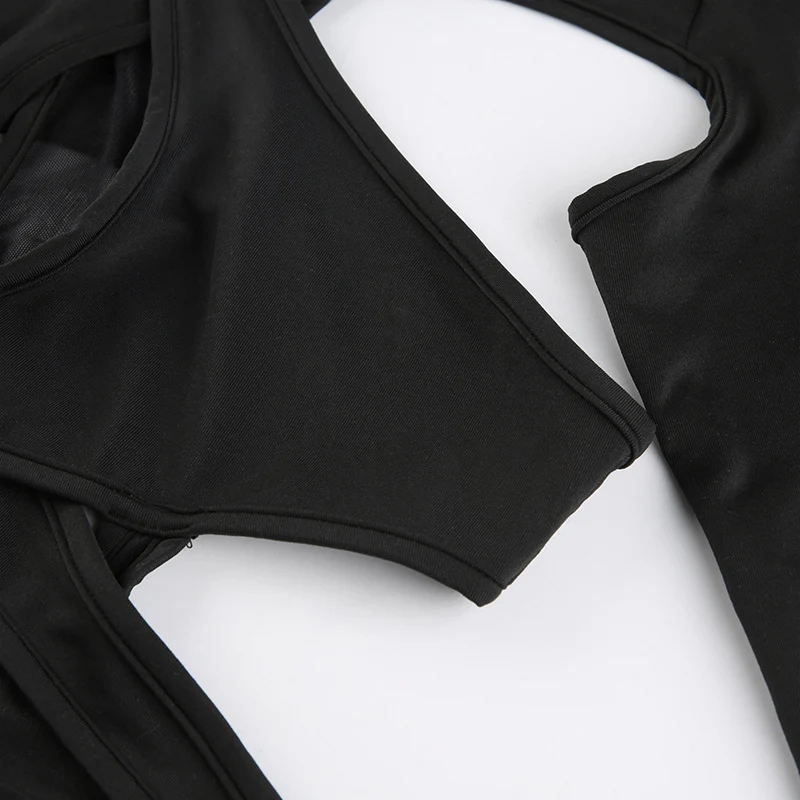 Title 12, Summer New Fashion Solid Color Tight Cutout Bod...