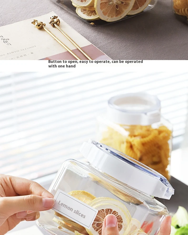 Title 9, Kitchen Transparent Sealed Cans for Cereals, Sp...
