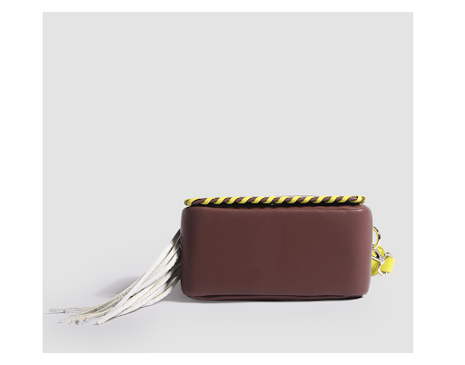 Title 3, Womens Woven Tassel Contrast Shoulder Bag. Car...