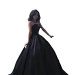 Vestido de Noite Feminino Preto com Bojo, Cetim Longo até o Chão. Simples e Sofisticado para Ocasiões Especiais. — foto 3