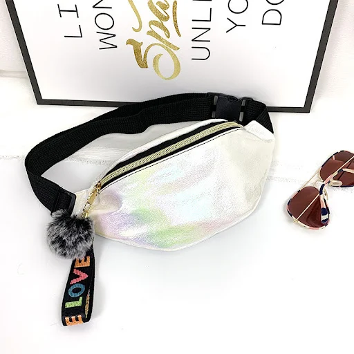 Title 3, Cool Sequins Printing Waist Bag For Woman Fashi...