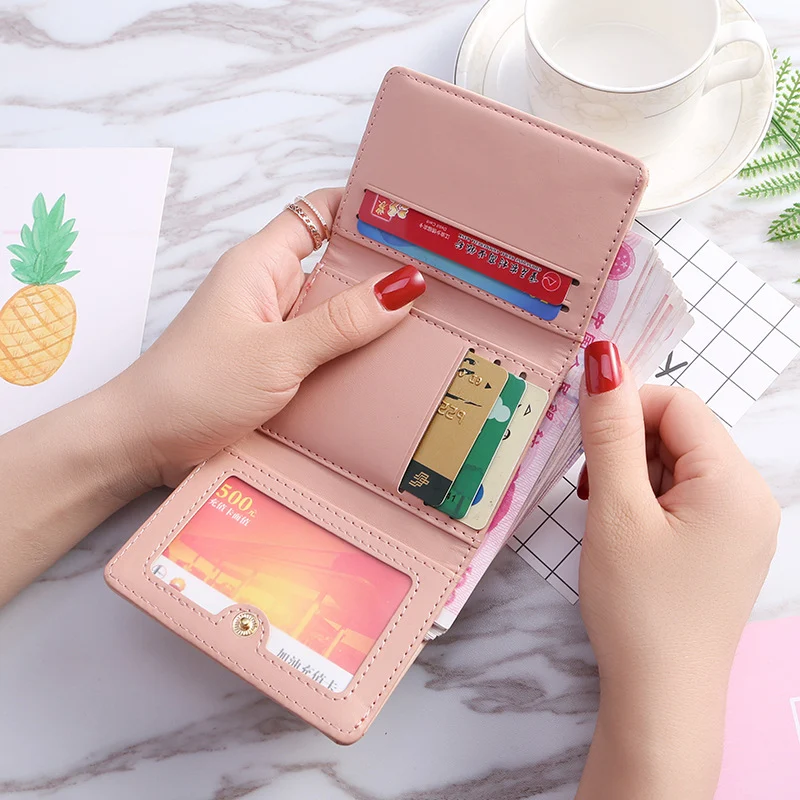 Title 4, Three Fold Short Ladys Small Tassel Wallet Bag
