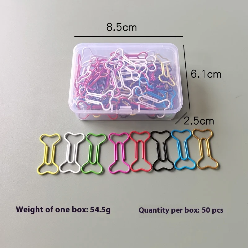 Creative Boxed Bone Paper Clips for stylishly organizing your documents. A fun and unique way to keep your papers in ord — photo 7