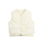 Colete Bebê Térmico Grosso Roupa Externa Colete Quente e Confortável Proteção Ideal para o Inverno e Atividades ao Ar Livre Respirável — foto 3