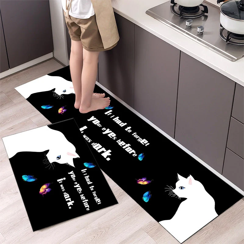 Title 28, Cartoon Floor Mat Kitchen Strip Rug, simple and...
