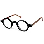 Black frame wood leg