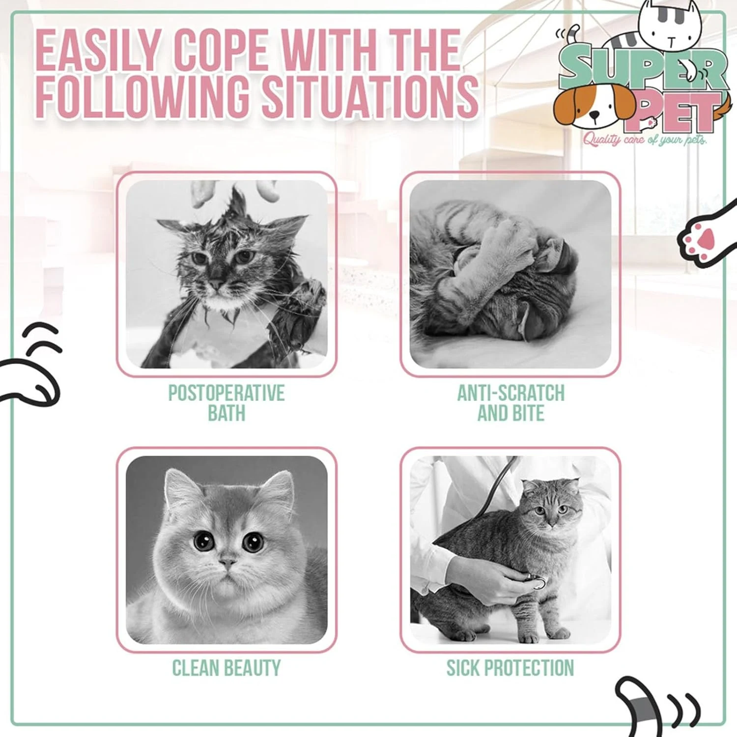 Soft and Breathable Cat Cone Collar with Cute Bee Design, Ensuring Pet Comfort and Wide Protection for Scratching and Li — photo 1