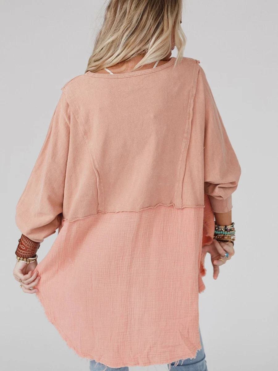Women's Long Sleeve Shirt Sweater, comfortable and warm for autumn and winter wear. Perfect for layering or wearing on i — photo 9
