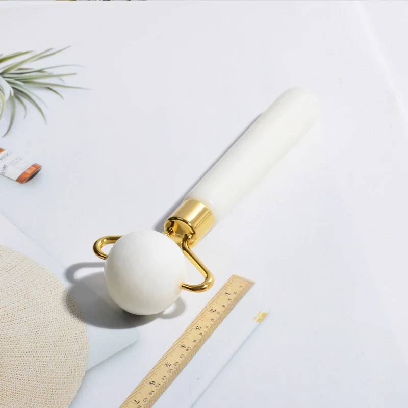 Novo Conjunto Duplo Pequeno Thorn Head de Liga de Zinco e Jade Branco para Massagem e Cuidados Pessoais, Alívio do Estresse — foto 9