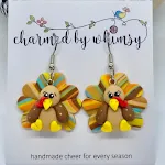 Thanksgiving Turkey Earrings B