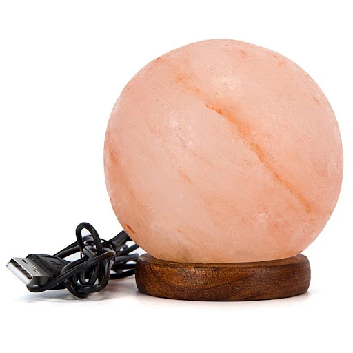 Title 2, Colorful round ball USB salt lamp creates a rel...