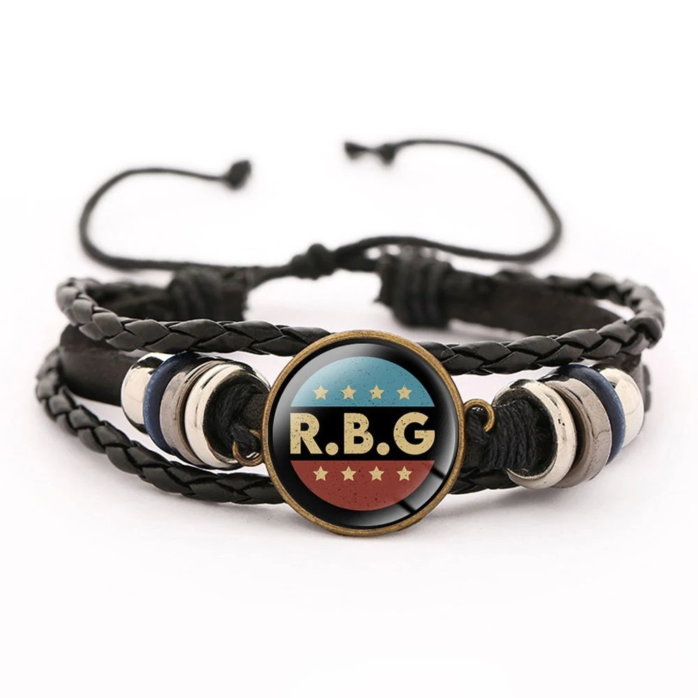 Pulseira trançada de couro Time Stone Lady Justice Ruth Bader Ginsburg, celebre a justiça e o legado desta gigante. — foto 12